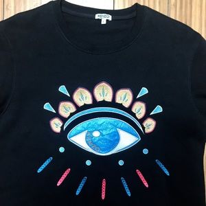 KENZO PARIS EYE Embroidered Multicolor Crewneck